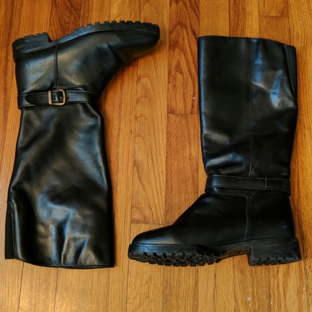 La Canadienne Black leather boots